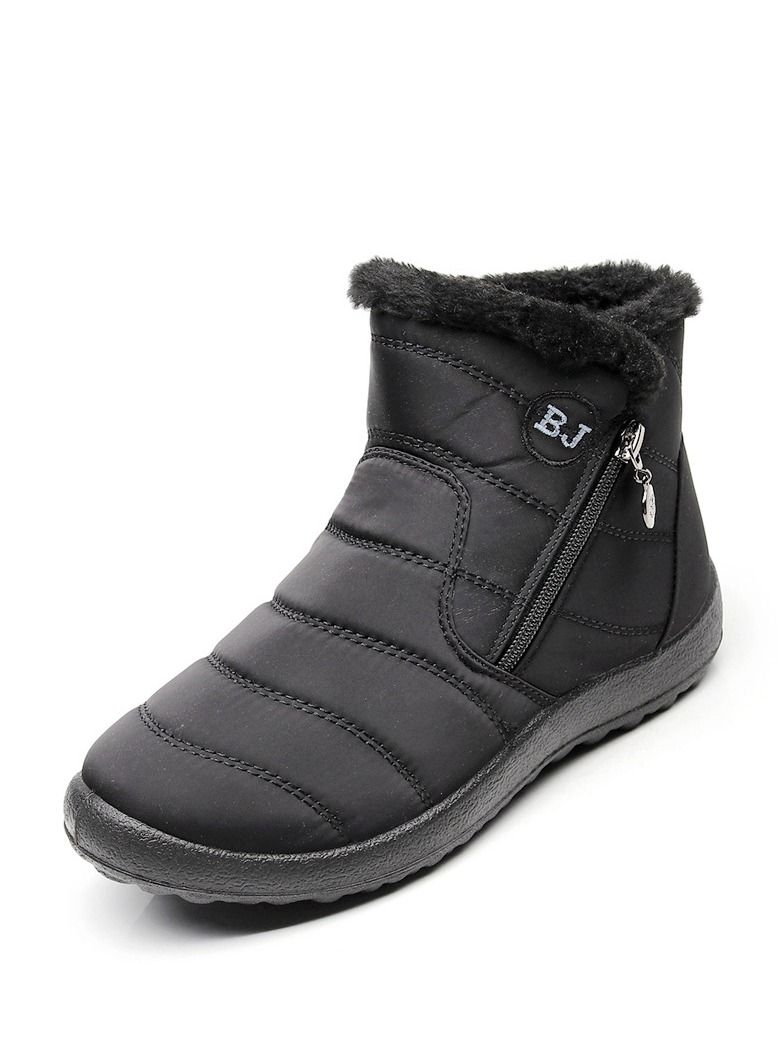 Ankle Boots Thermal Waterproof Cotton Boots Black