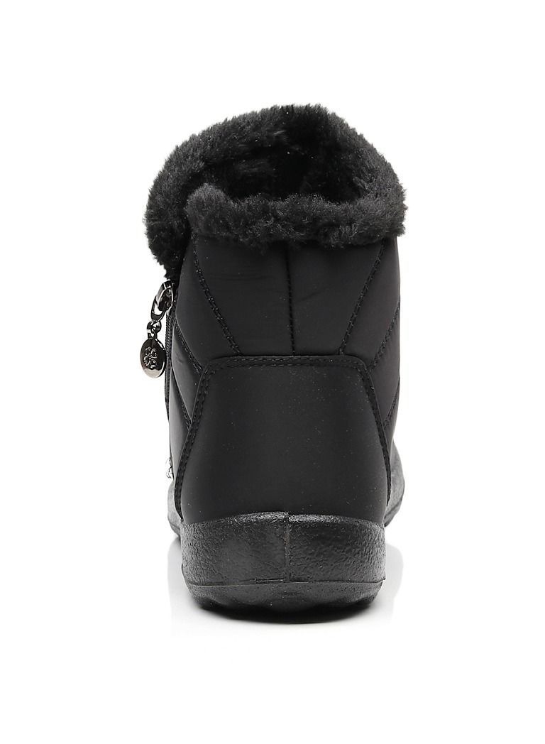 Ankle Boots Thermal Waterproof Cotton Boots Black