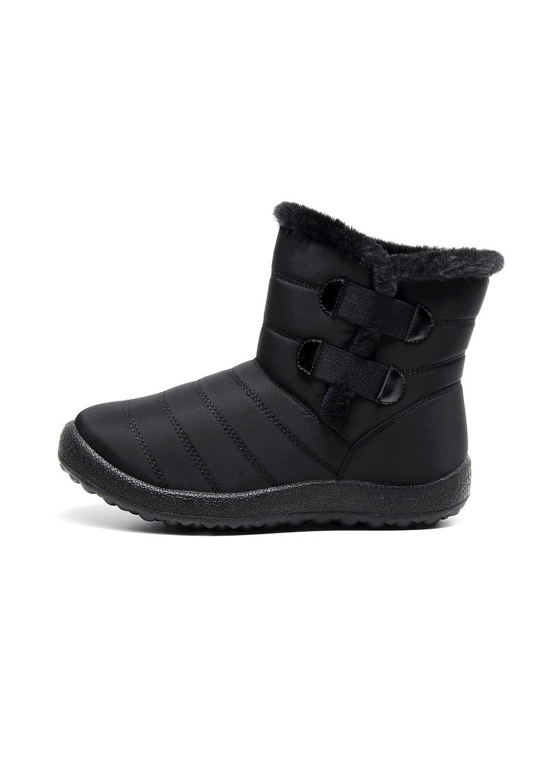 Ankle Boots Thermal Waterproof Cotton Boots Black