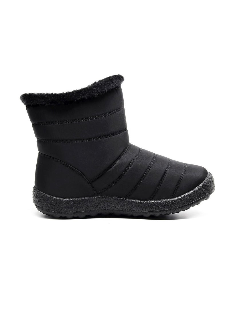 Ankle Boots Thermal Waterproof Cotton Boots Black