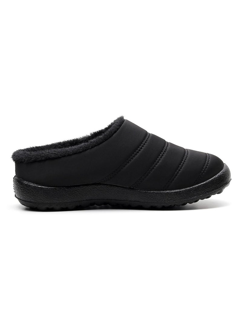 Ankle Boots Thermal Slip On Casual Footwear Black