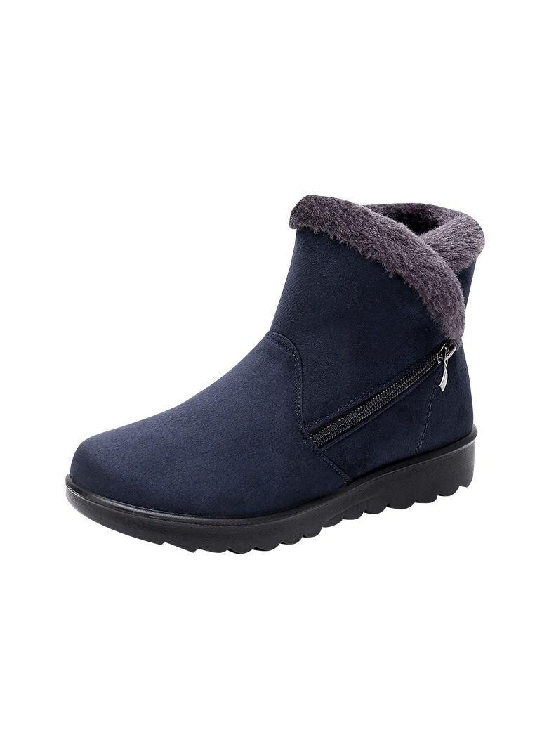 Women's New Warm Snow Boots Cotton Blue