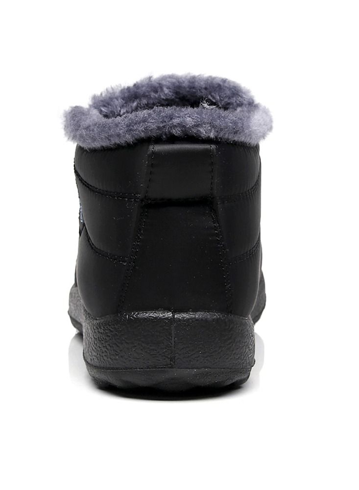 Ankle Boots Thermal Slip On Casual Footwear for Women Black