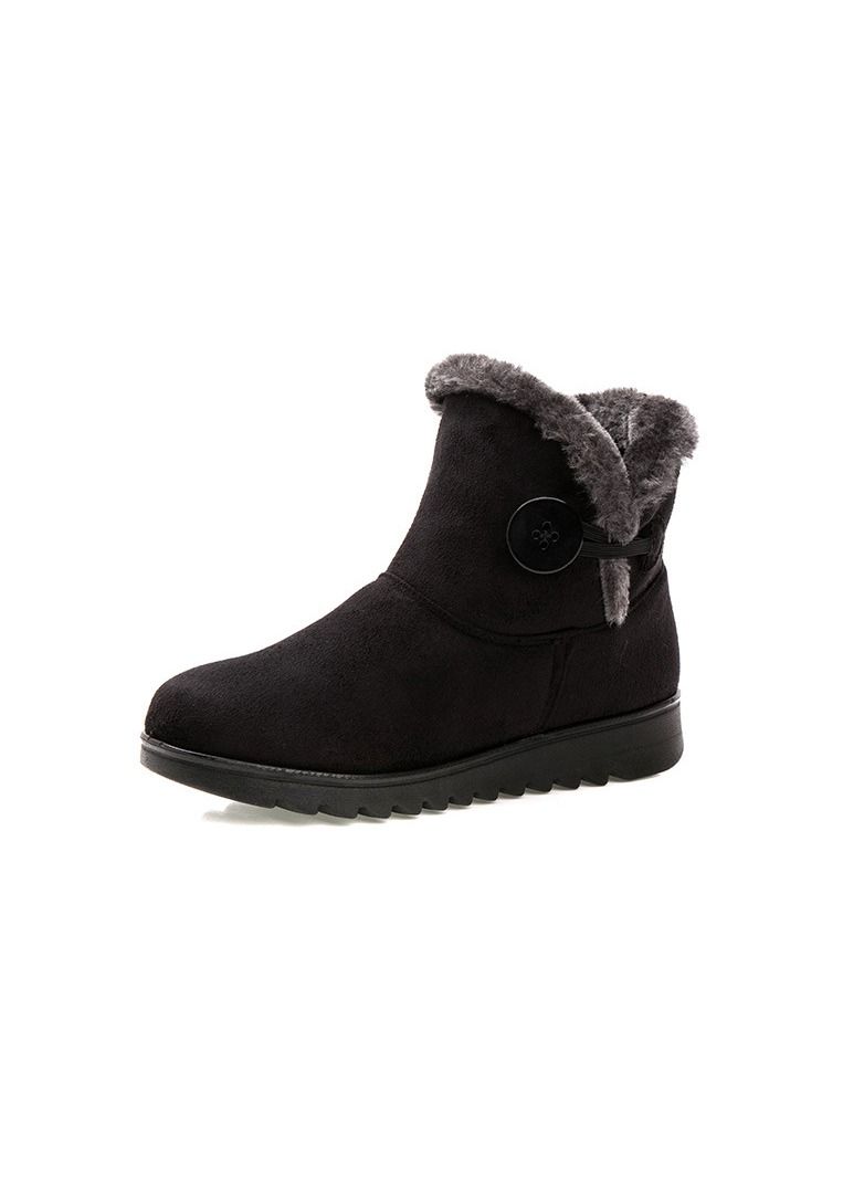 Women's Cotton Shoes, Warm Cotton Boots Black