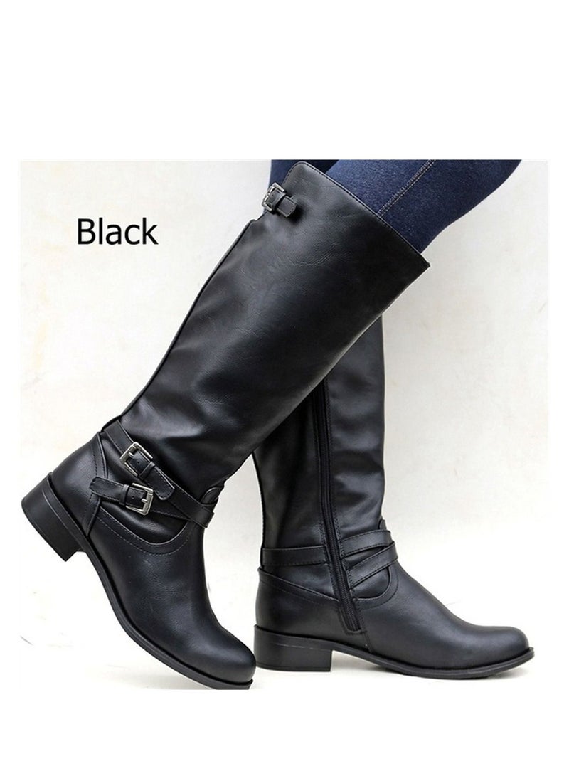 Fashion High Boots Black