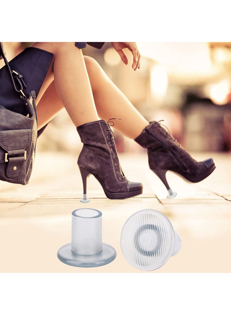 Clear High Heel Protectors for High Heel Shoes,Women Shoes Heels Savers Stopper for Grass/Uneven Floor/Wedding Ceremony/Outdoor Events 13 Pairs