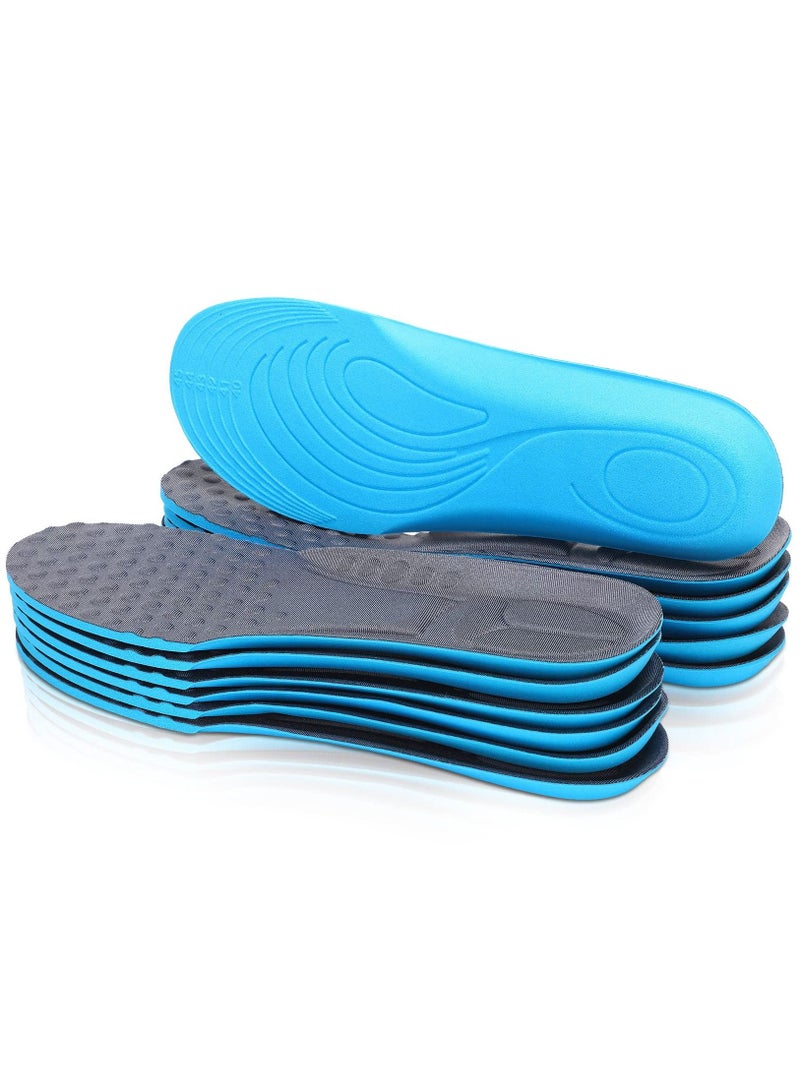 Comfortable Shoe Insoles Arch Support Insoles for Women Foot Massage Breathable Memory Foam Shoe Inserts Thick Cushion Insoles for Foot Pain Relief Working Everyday Use(6 Pairs 8-11)