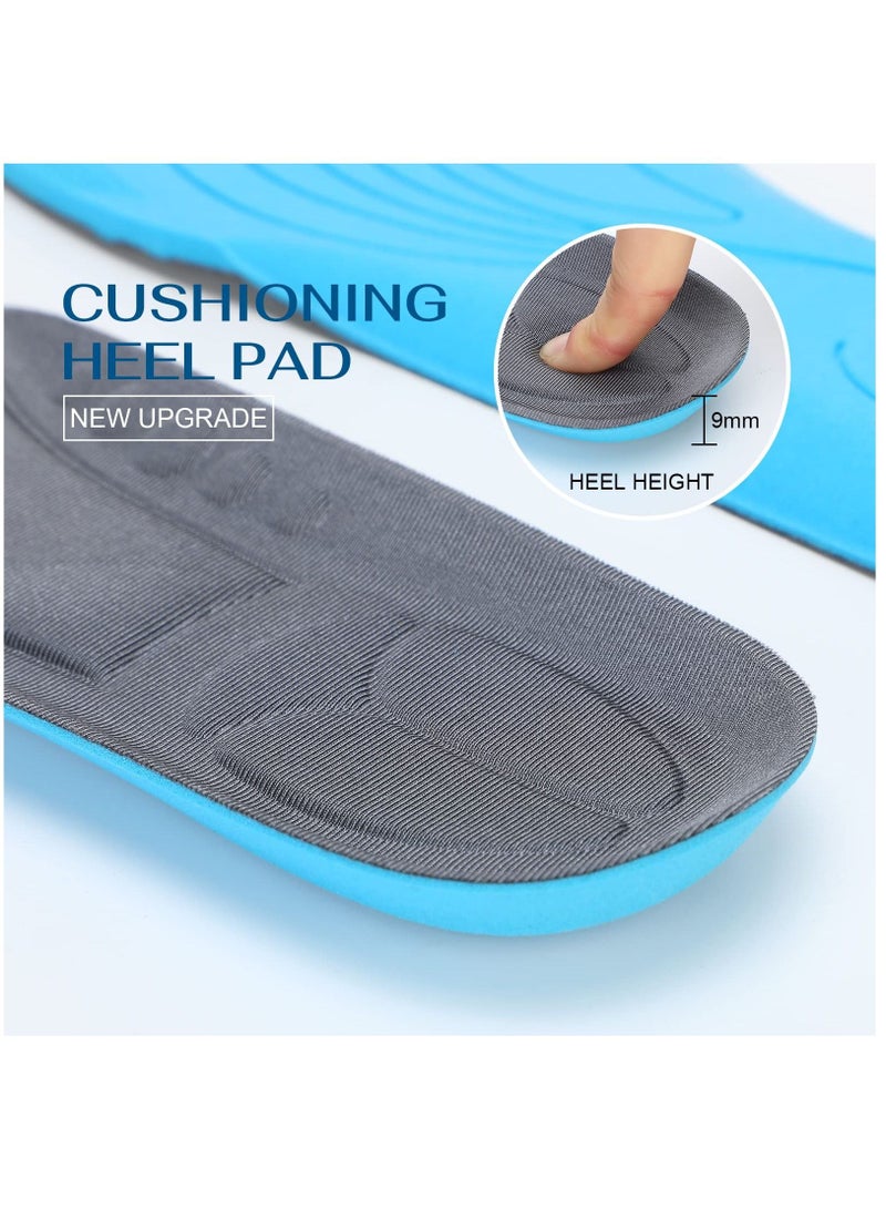 Comfortable Shoe Insoles Arch Support Insoles for Women Foot Massage Breathable Memory Foam Shoe Inserts Thick Cushion Insoles for Foot Pain Relief Working Everyday Use(6 Pairs 8-11)