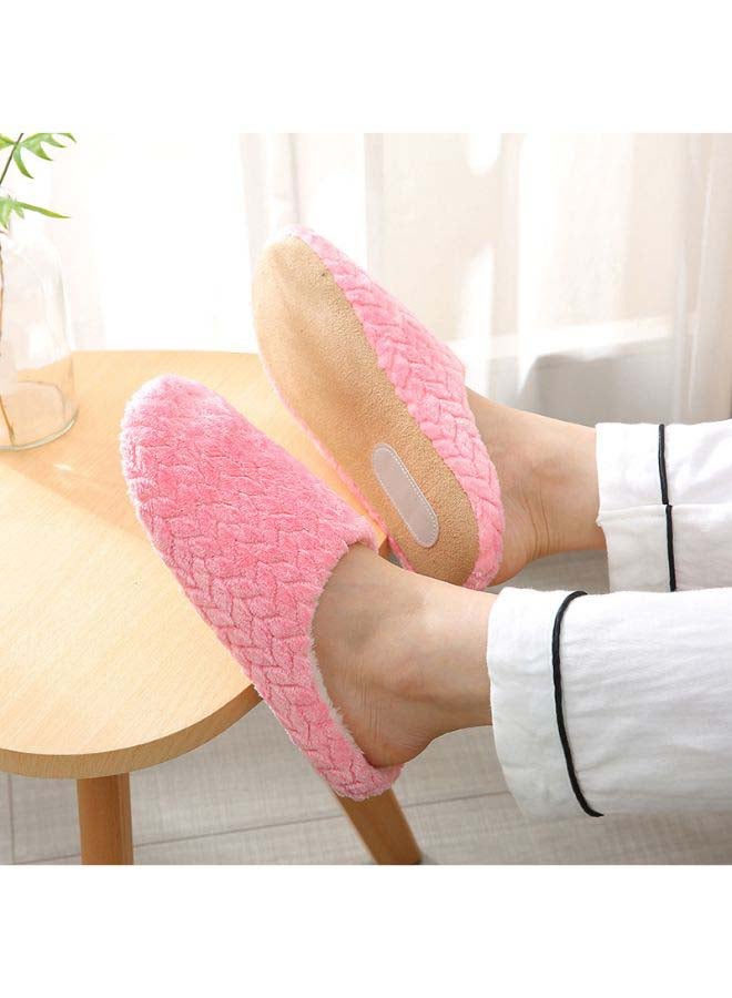 Casual Winter Slip-on Lounge Shoes Pink