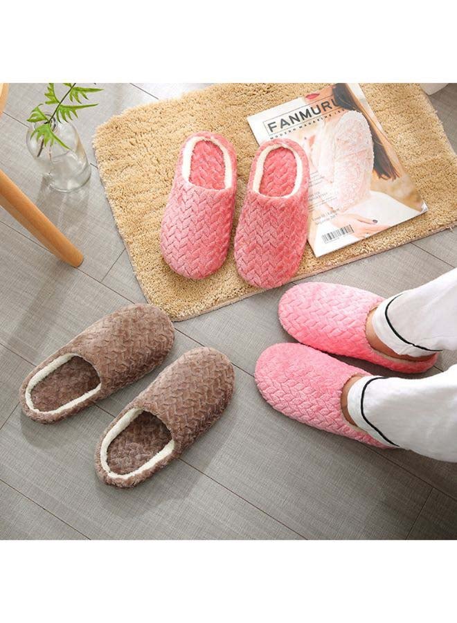 Casual Winter Slip-on Lounge Shoes Coffee