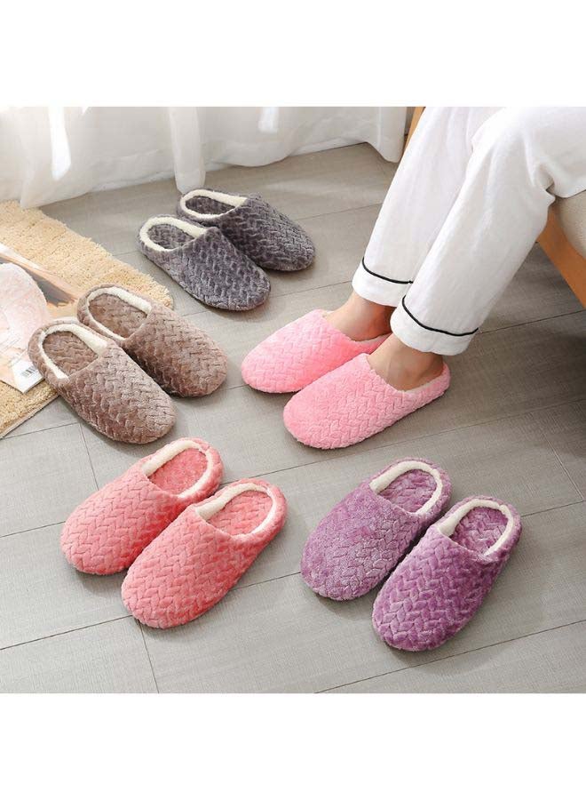 Casual Winter Slip-on Lounge Shoes Purple