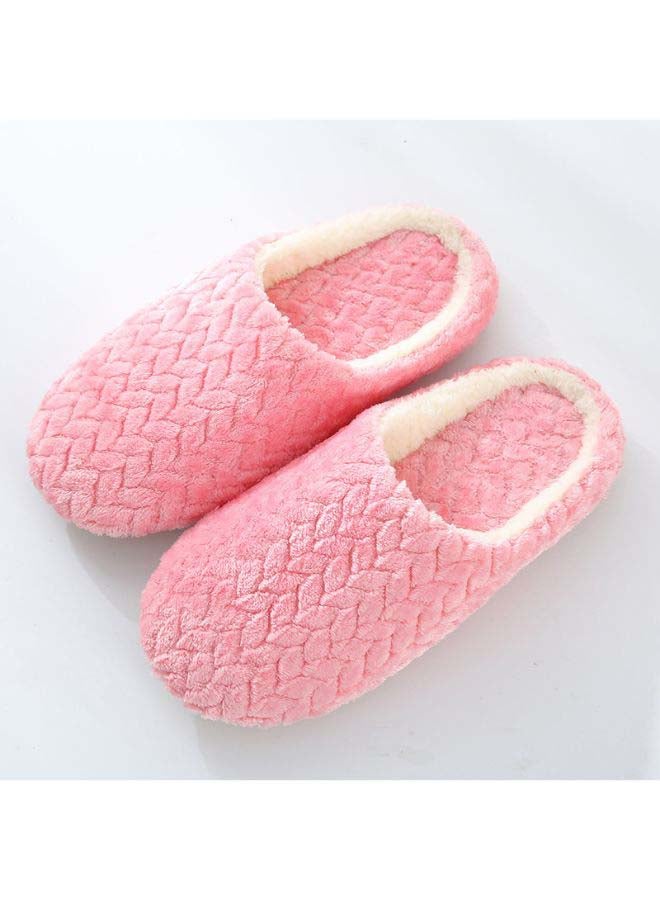 Casual Winter Slip-on Lounge Shoes Pink