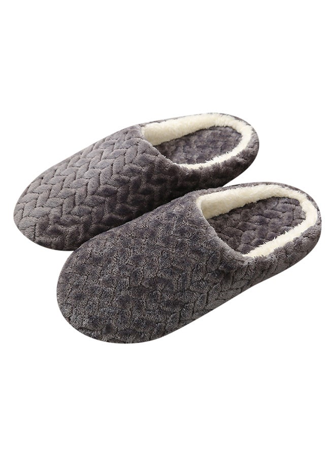 Casual Winter Slip-on Lounge Shoes Grey