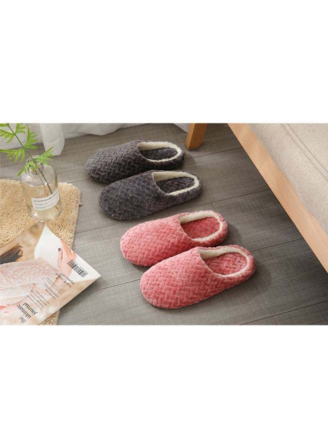 Casual Winter Slip-on Lounge Shoes Grey