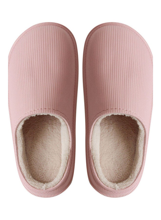 Waterproof  Winter Thick-Sole Slippers Pink