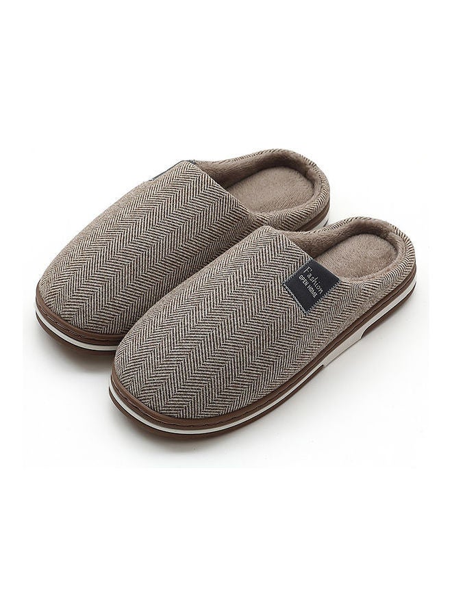 Cotton Bedroom Slippers Brown