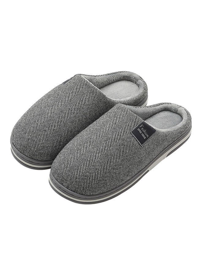 Cotton Bedroom Slippers Grey