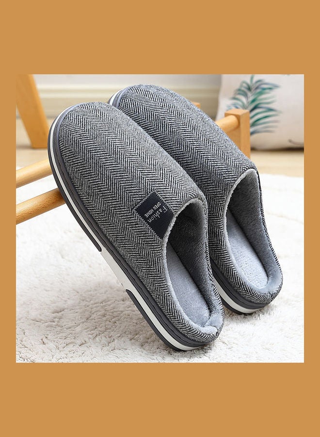 Cotton Bedroom Slippers Grey