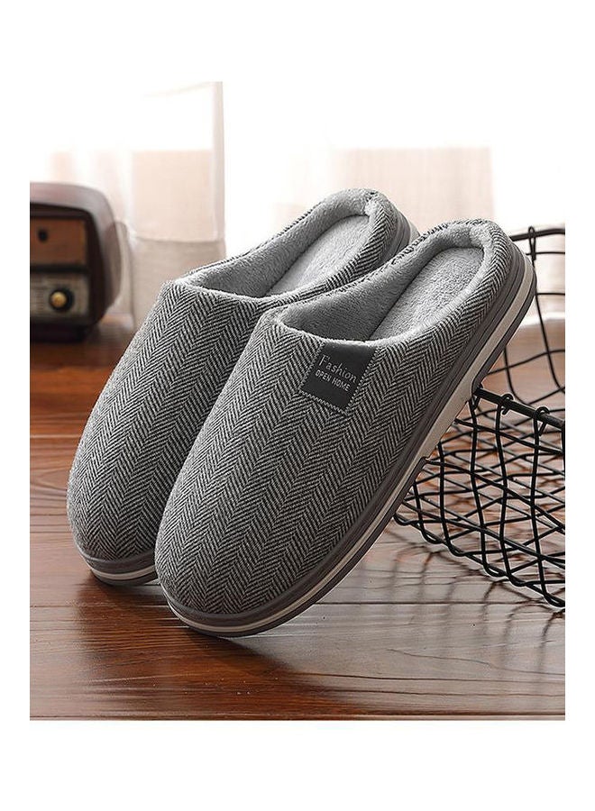 Cotton Bedroom Slippers Grey