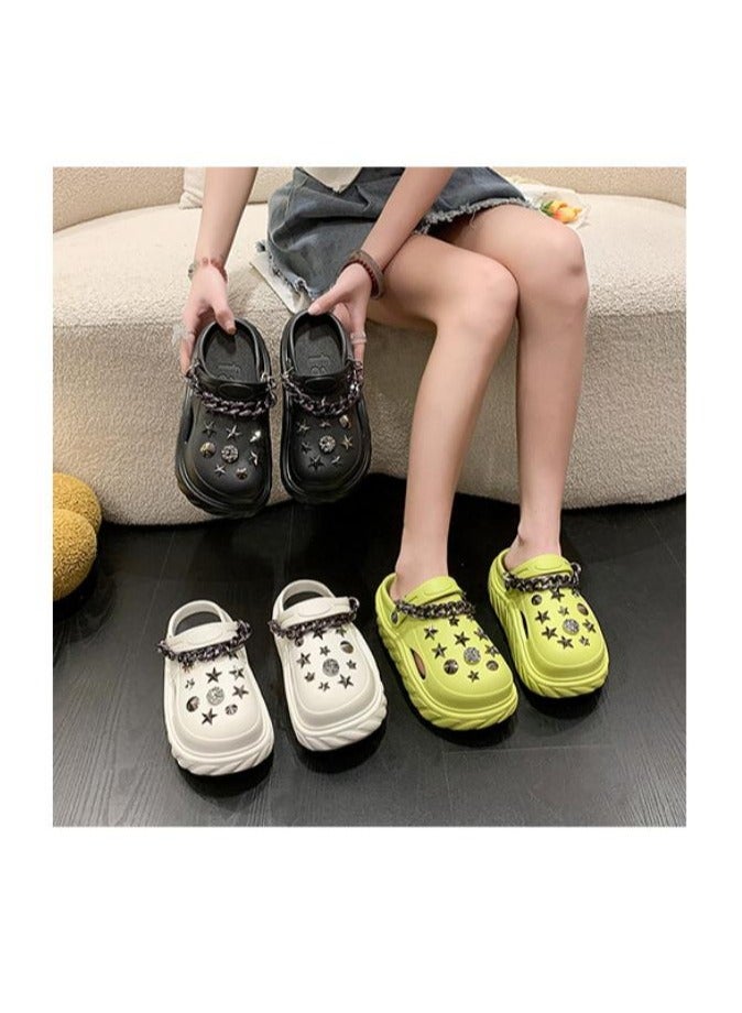 Wear Non Slip Lightweight Perforated Shoes For External Wear