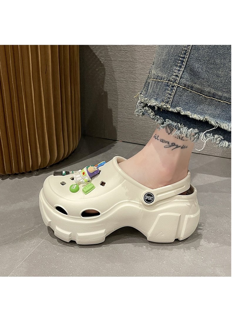 Wear Non Slip Lightweight Perforated Shoes For External Wear
