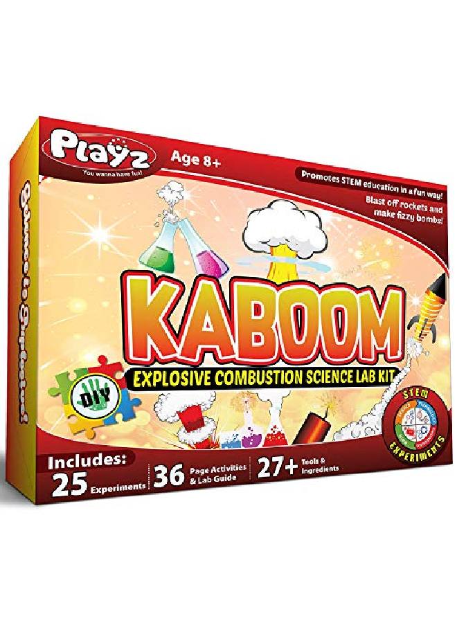 Kaboom! Explosive Science Kit For Kids Age 812 With 25+ Chemical Reactions & Experiments In Our Chemistry Set Stem Learning & Educational Toys & Gifts For Boys, Girls, Teenagers & Kids