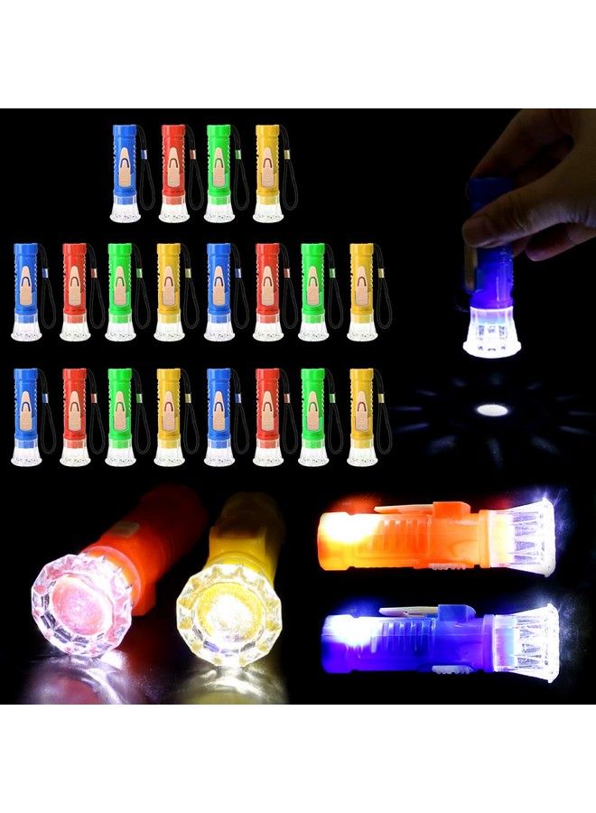 Mini Toy Flashlights With Lanyard Led Pocket Flashlight Toy Set Kids Party Favors 20 Pcs