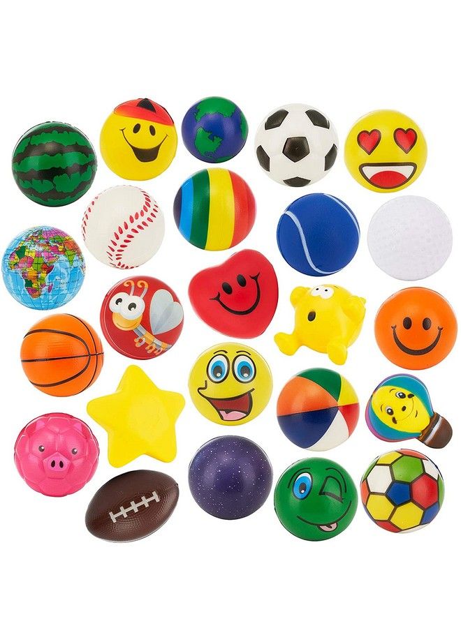 24 Stress Balls Bulk Pack Of 2.5