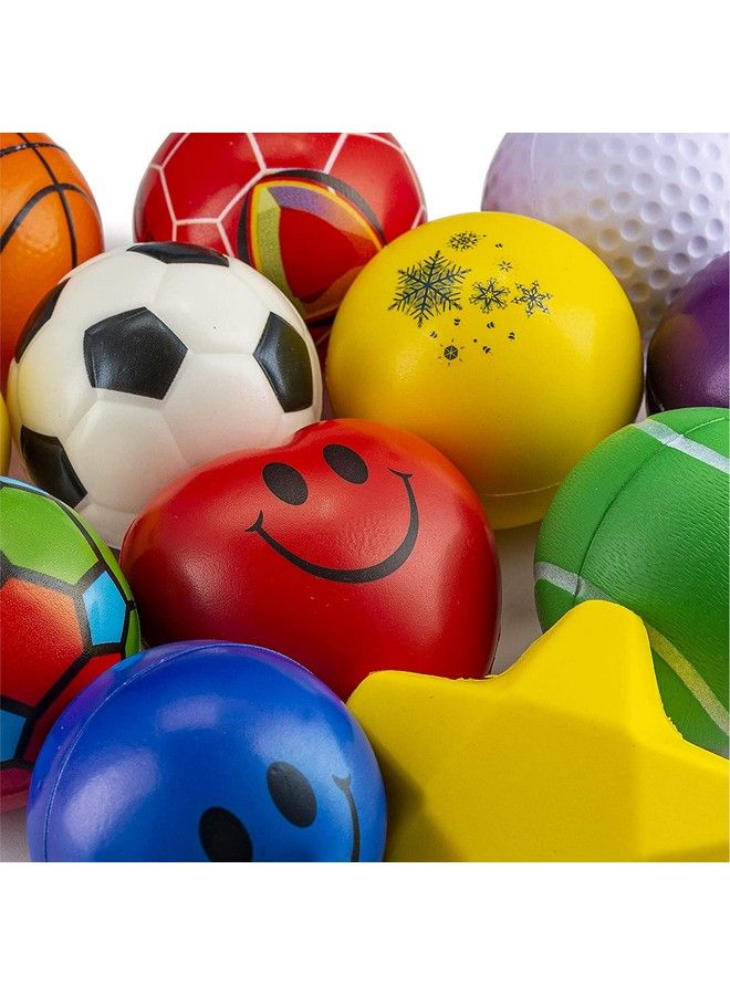 24 Stress Balls Bulk Pack Of 2.5