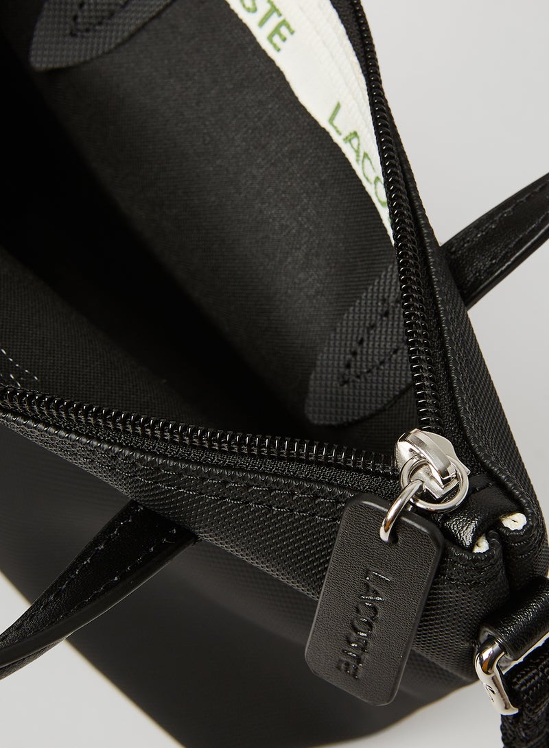 Petit Piqué Canvas Mini Crossbody Bag Black