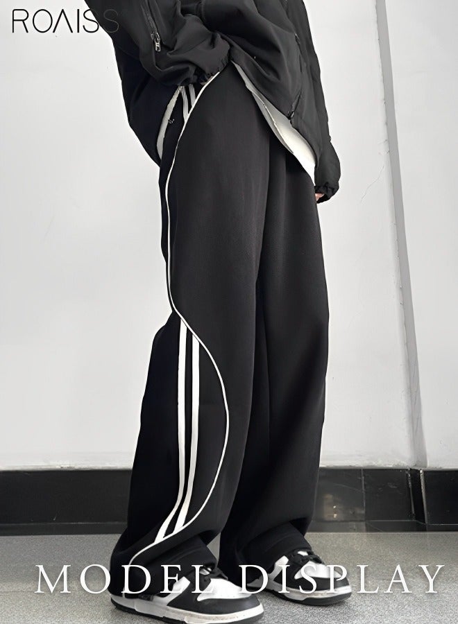 Side Striped Sports Leisure Pants Baggy Sweatpants Parachute Pants Wide Leg Cargo Joggers