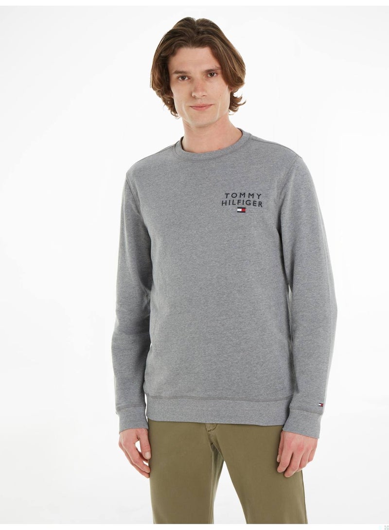 Men's Original Logo Lounge Track Top, Grey