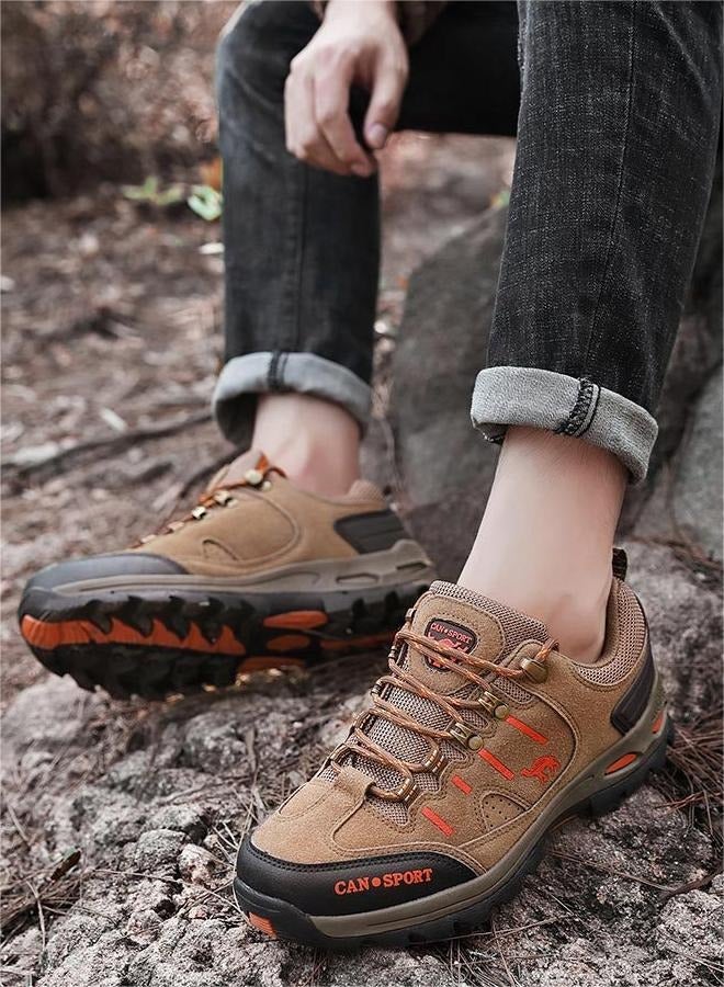 Men'S Frosted Outdoor Hiking Shoes Durable And Anti Slip Wide Edition Sports Shoes