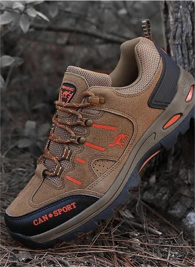 Men'S Frosted Outdoor Hiking Shoes Durable And Anti Slip Wide Edition Sports Shoes