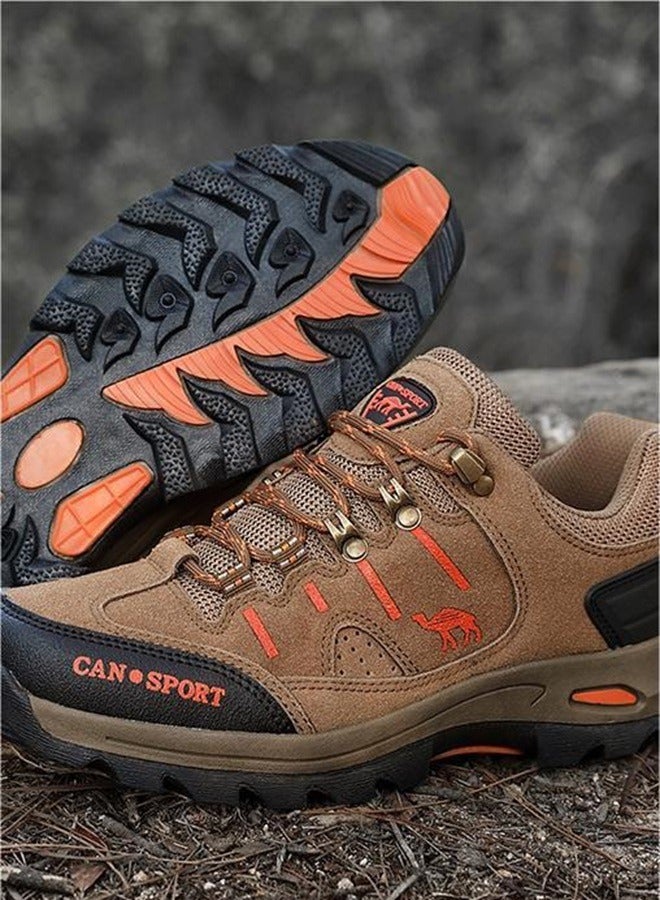 Men'S Frosted Outdoor Hiking Shoes Durable And Anti Slip Wide Edition Sports Shoes