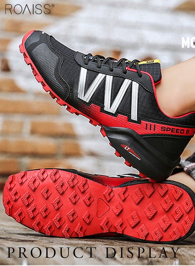 Trail Running Shoes Men Waterproof Walking Hiking Running Shoes for Men Non-Slip All-Terrain Shoes