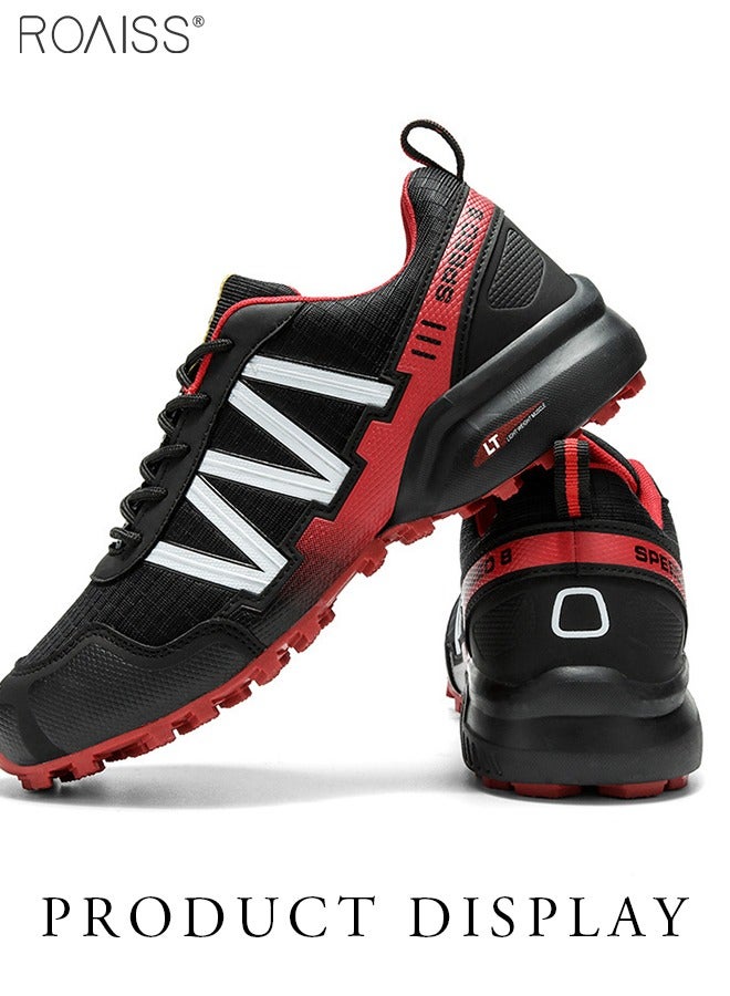 Trail Running Shoes Men Waterproof Walking Hiking Running Shoes for Men Non-Slip All-Terrain Shoes