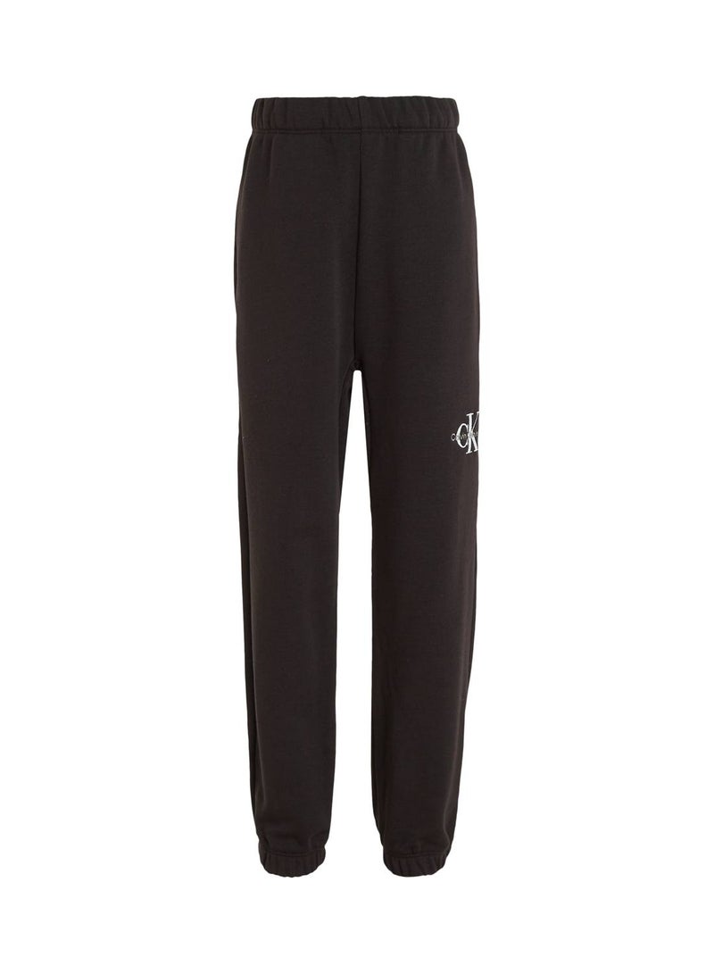 Calvin Klein Jeans Kids, Girls' Sweatpants - Sportswear - Cotton , Black