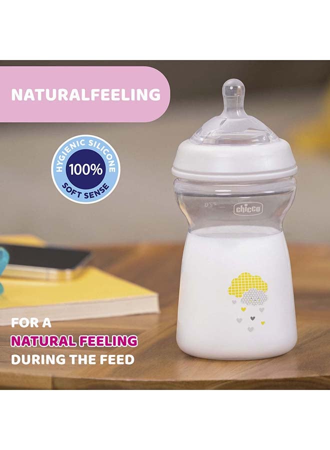 NaturalFeeling Bottle 330Ml Fast Flow 6M+ Silicone, Neutral