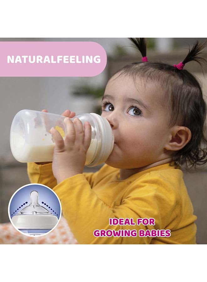 NaturalFeeling Bottle 330Ml Fast Flow 6M+ Silicone, Neutral