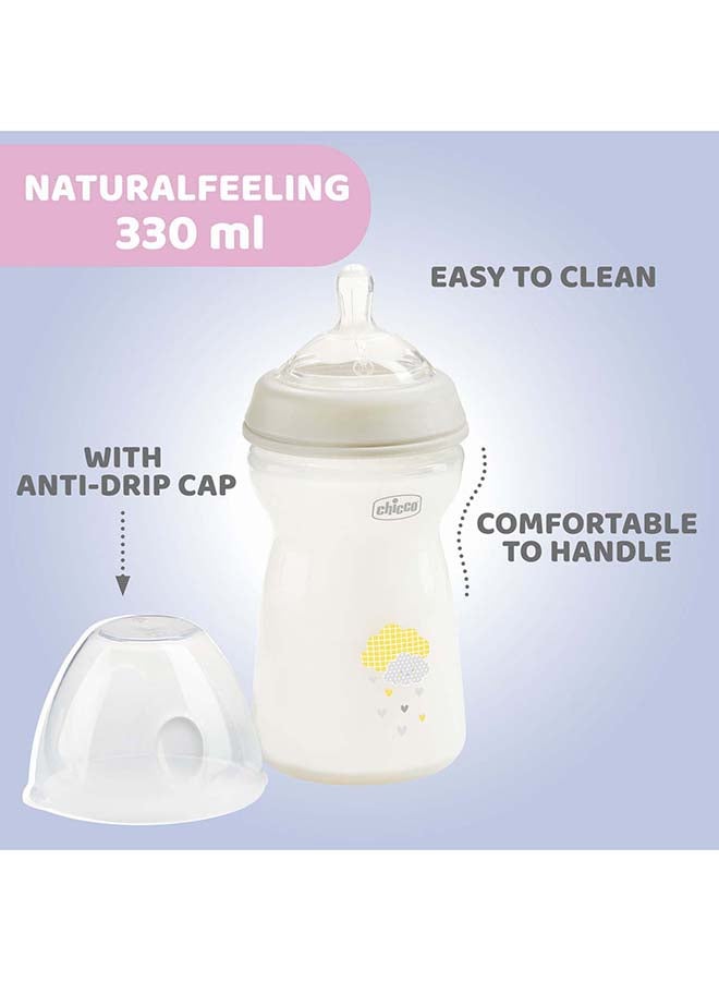 NaturalFeeling Bottle 330Ml Fast Flow 6M+ Silicone, Neutral