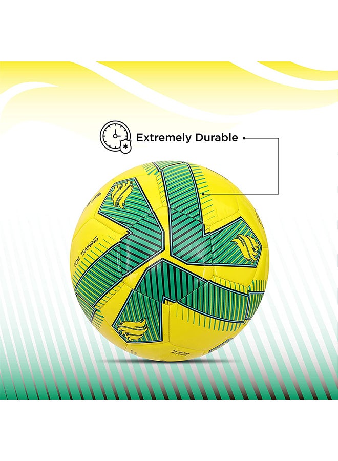 Training ‎PU Football (Size 5) | Machine Stitched | 32 Panel | TPU top Layer | Soccer Ball | Butyl Bladder Core