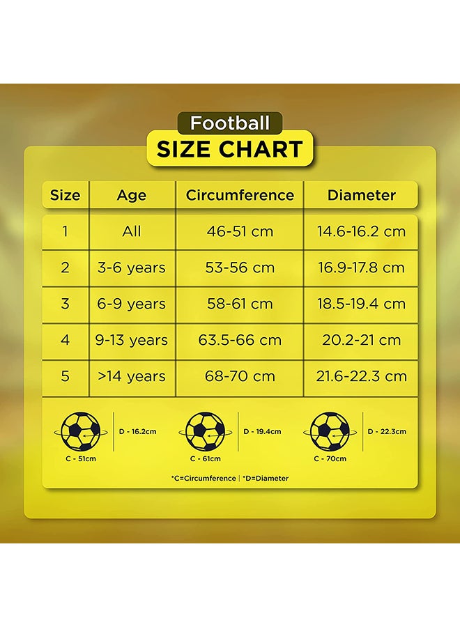 Training ‎PU Football (Size 5) | Machine Stitched | 32 Panel | TPU top Layer | Soccer Ball | Butyl Bladder Core