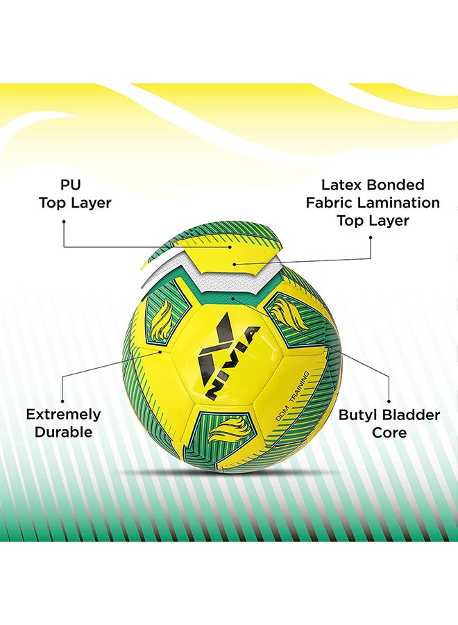 Training ‎PU Football (Size 5) | Machine Stitched | 32 Panel | TPU top Layer | Soccer Ball | Butyl Bladder Core