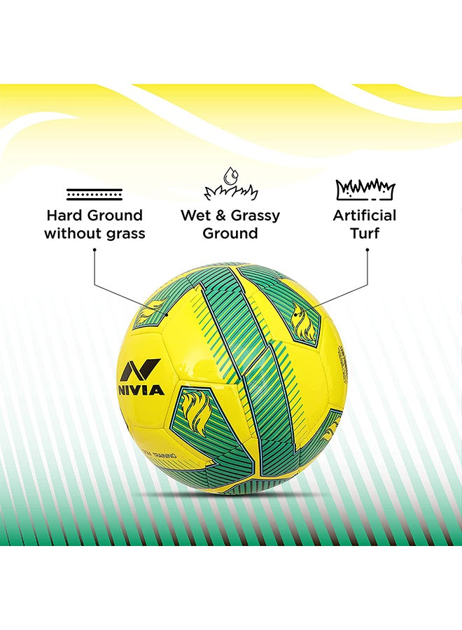 Training ‎PU Football (Size 5) | Machine Stitched | 32 Panel | TPU top Layer | Soccer Ball | Butyl Bladder Core