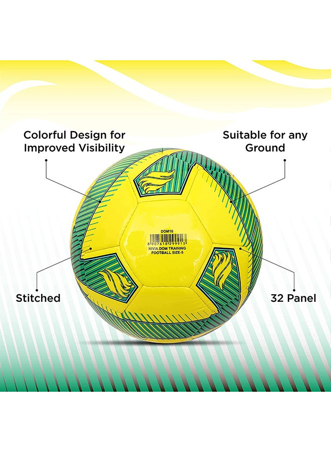 Training ‎PU Football (Size 5) | Machine Stitched | 32 Panel | TPU top Layer | Soccer Ball | Butyl Bladder Core