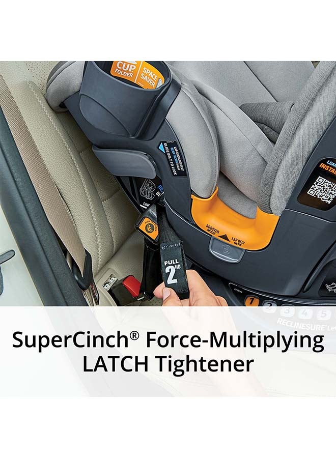 Baby OneFit ClearTex All-In-One Car Seat With Isofix - Obsidian, Upto 45 Kg