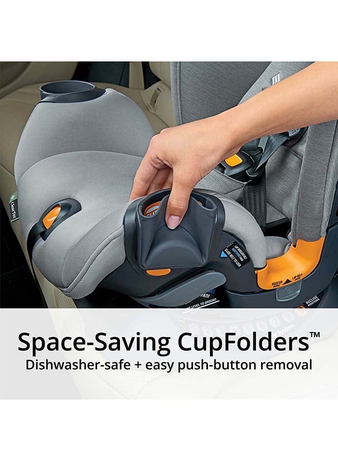 Baby OneFit ClearTex All-In-One Car Seat With Isofix - Obsidian, Upto 45 Kg