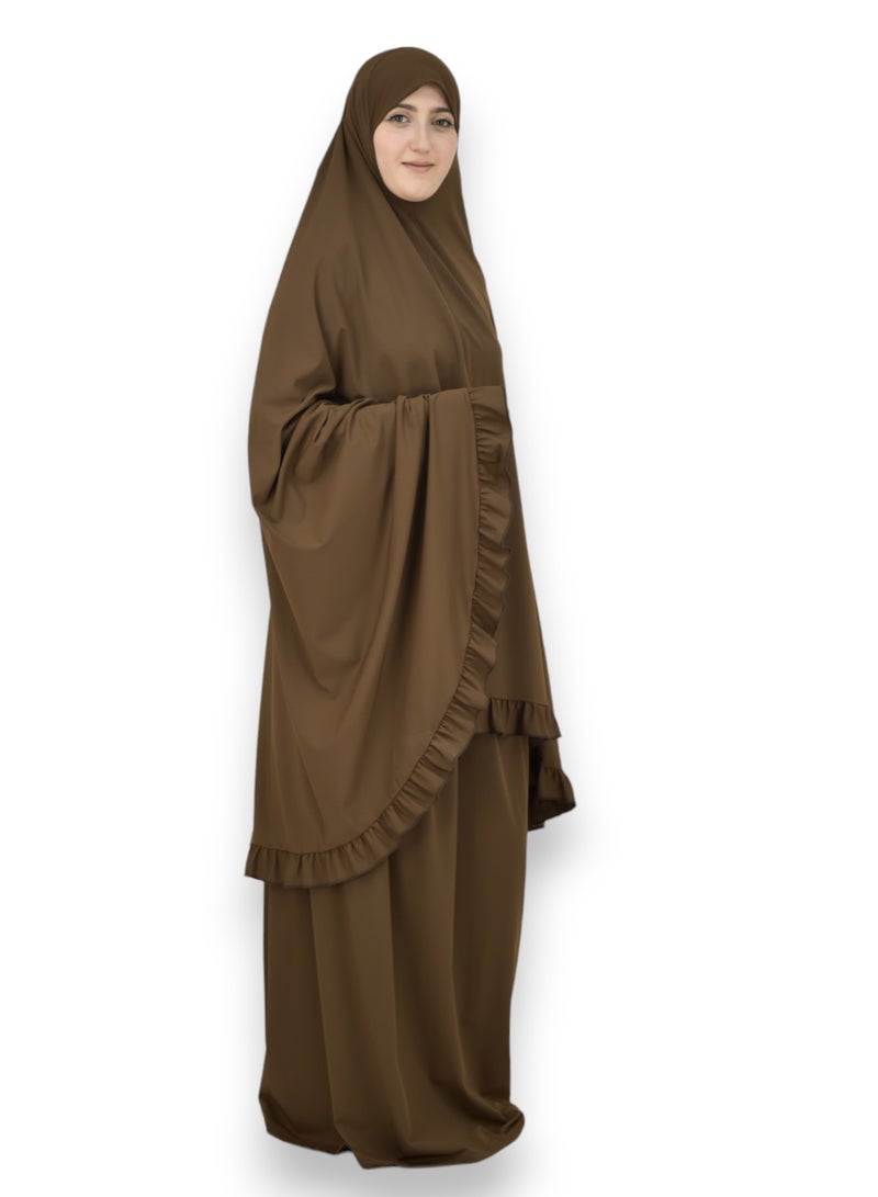 Two Piece Islamic prayer dress for women plus size