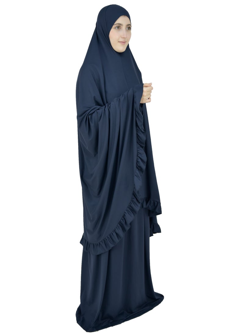 Two Piece Islamic prayer dress women the Long - Prayer Clothes for Women - Prayer Abaya For women - Jilbab 2 piece, Umrah essentials for women - Prayer set